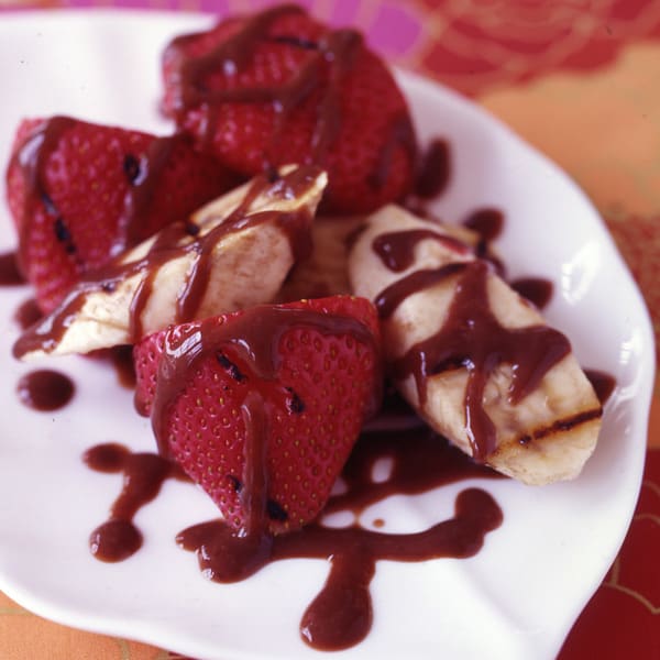 Photo of Grilled Fruit with Rich Chocolate Sauce by WW