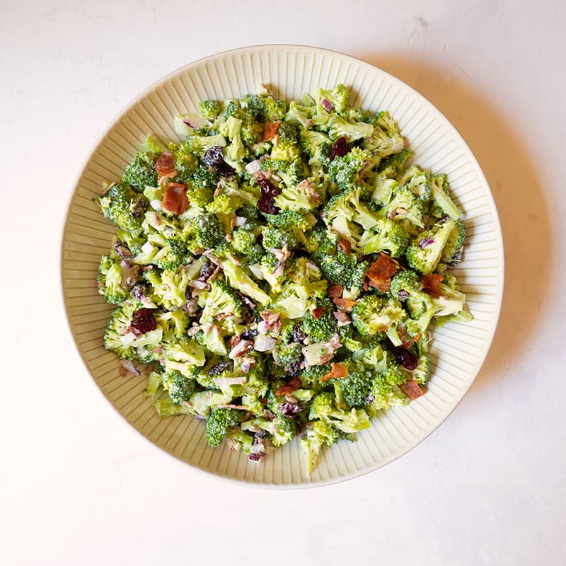 Photo of Broccoli Salad with Cranberries & Bacon by WW