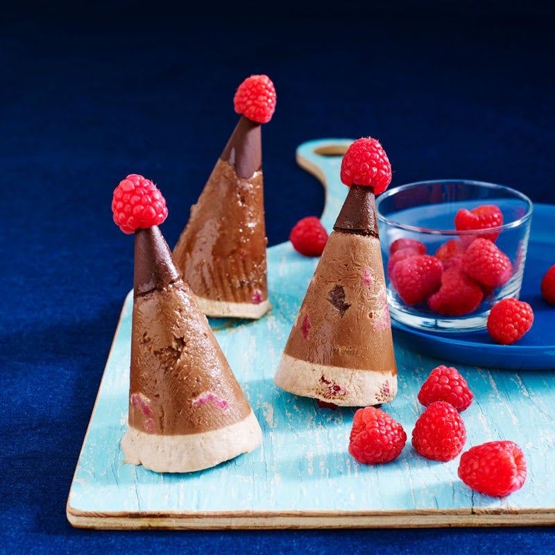 Photo of Choc brownie and raspberry semi-freddo cones by WW