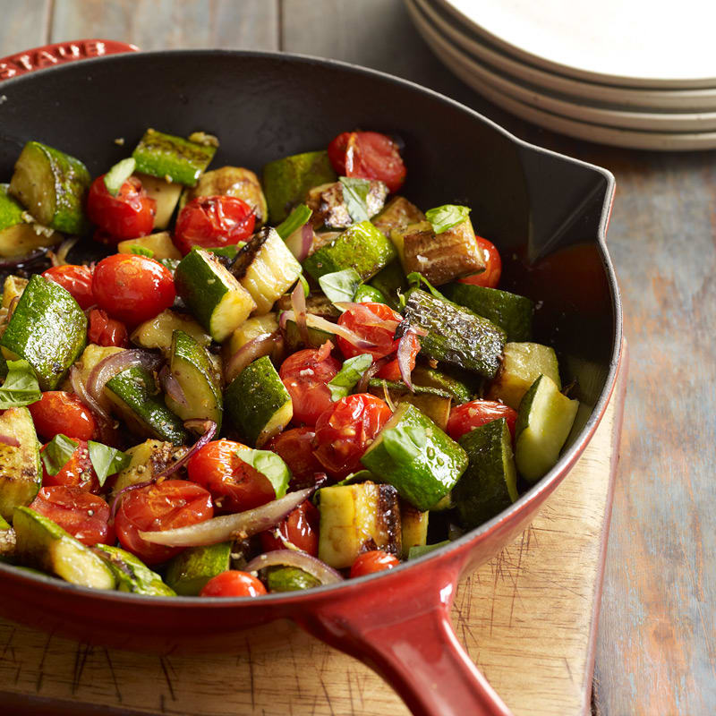 Photo of Zucchini, red onion and tomato sauté by WW