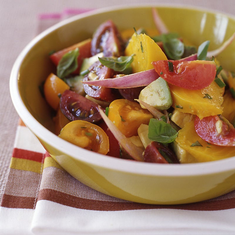 Photo of Tomato, avocado, and golden beet salad by WW