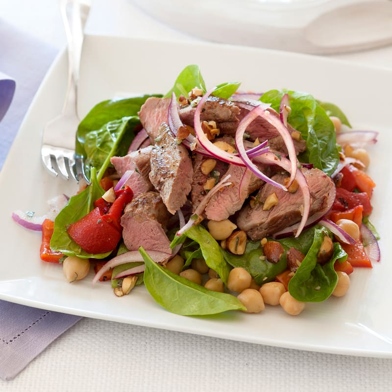 Photo of Lamb with capsicum & almond salsa by WW