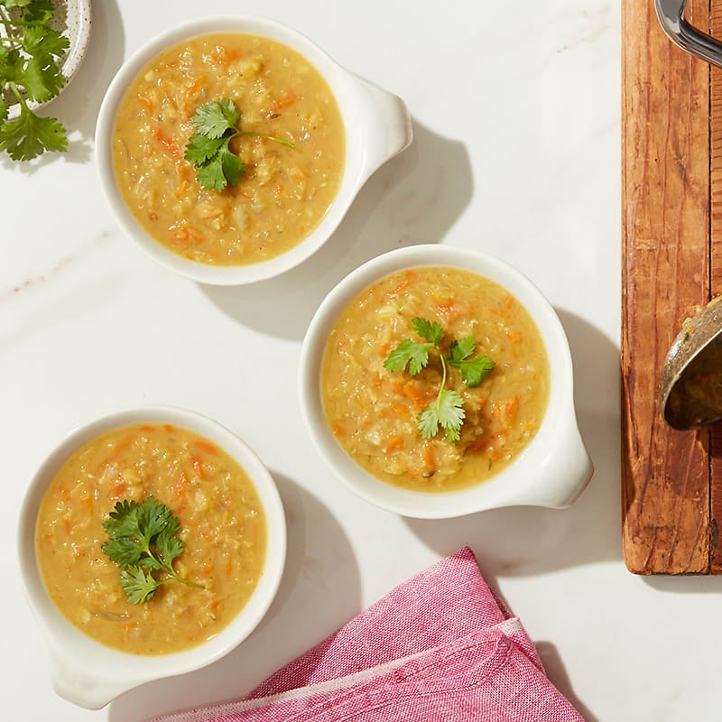 Photo of Cat Cora’s curried lentil soup by WW