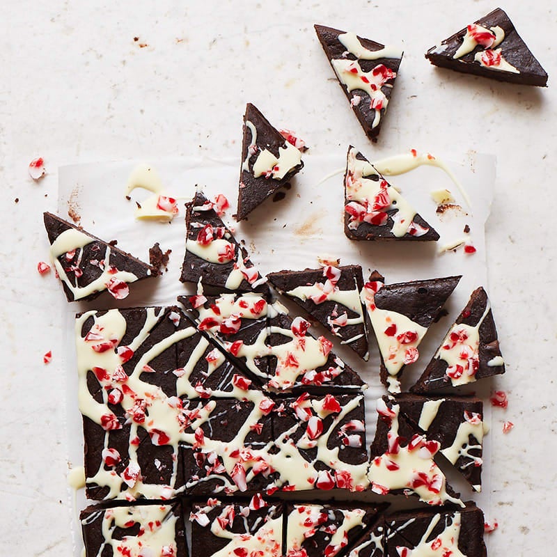 Photo of Chocolaty Candy-Cane Triangles by WW