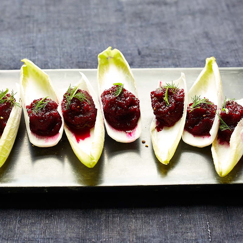 Photo of Beet & endive canapés by WW