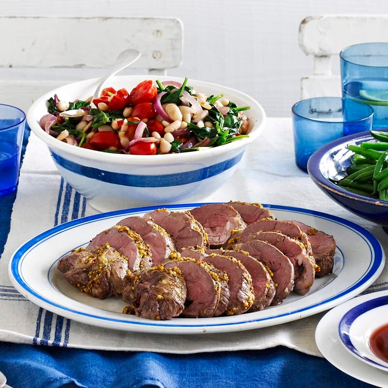 Photo of Lemon roasted lamb with tomato and bean salad by WW