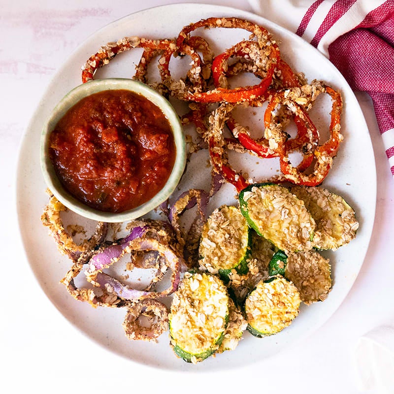 Photo of Air Fryer Oat-Crusted Veggies by WW