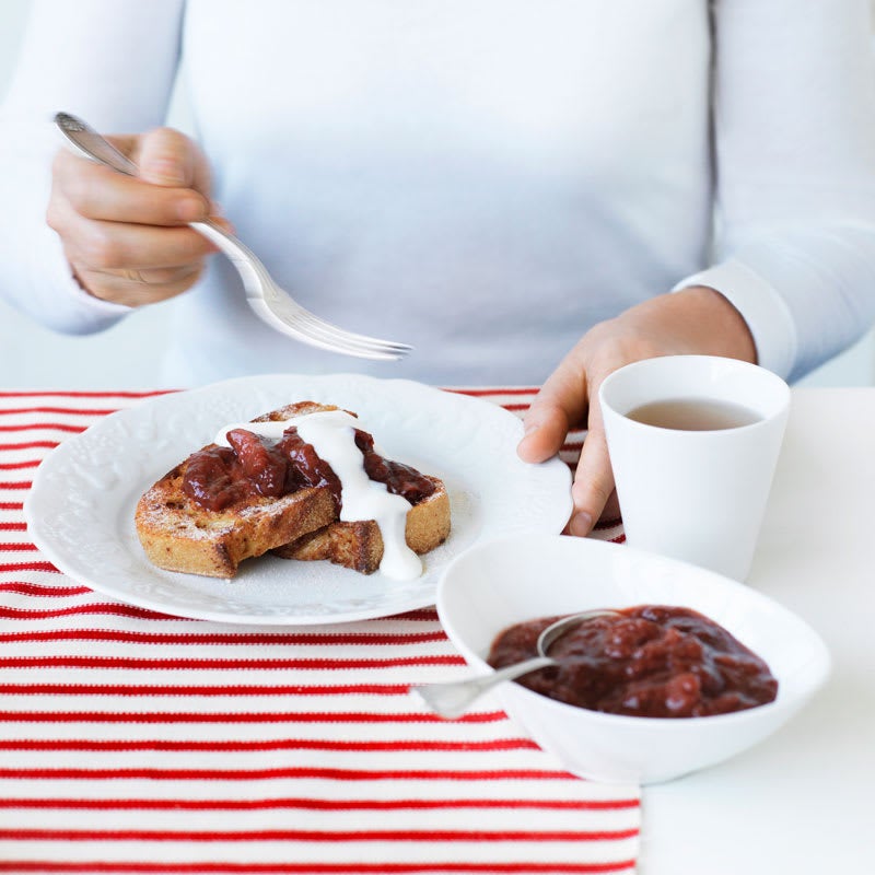 Photo of Cinnamon French toast with plum compote by WW
