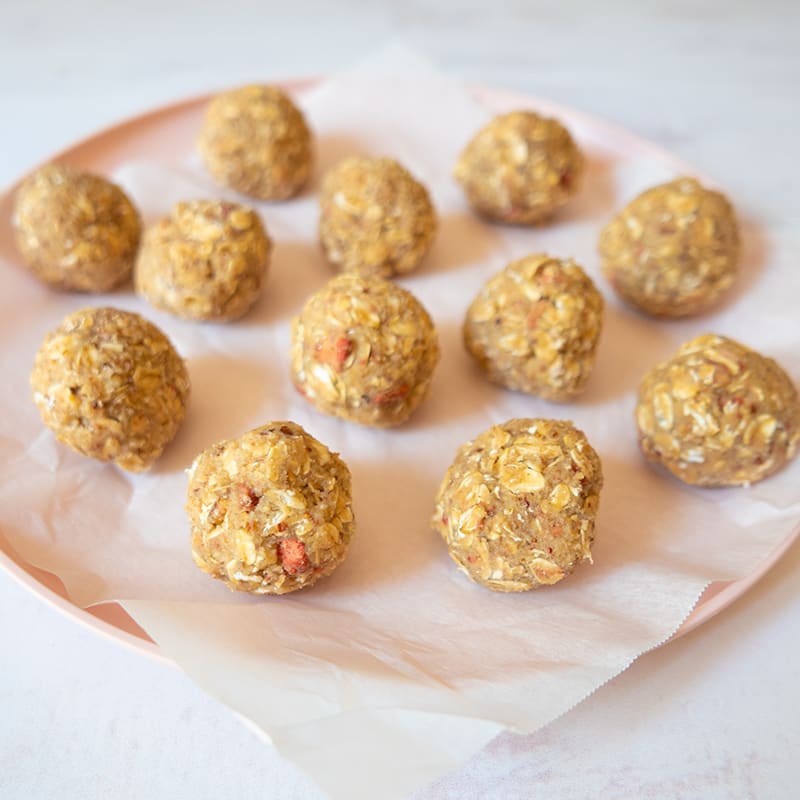 Photo of No-Cook Strawberry, Almond & Oat Bites by WW