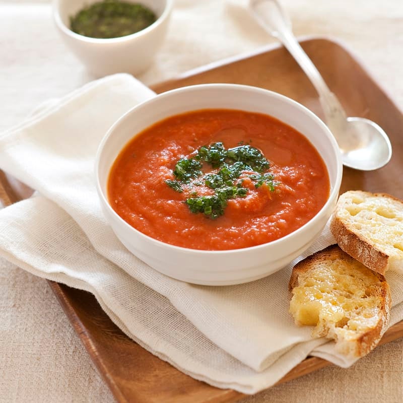 Photo of Tomato soup with herb salsa by WW