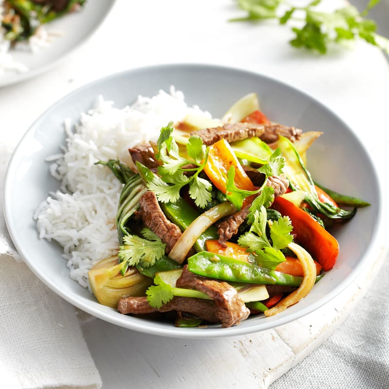 Photo of Stir-fried beef with pak choi & peppers by WW