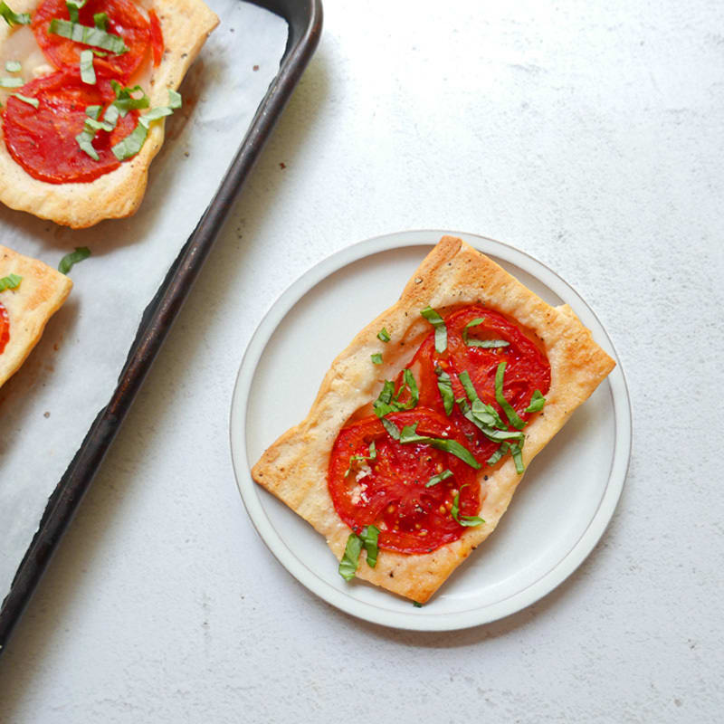 Photo of Upside-down tomato-cheese tarts by WW