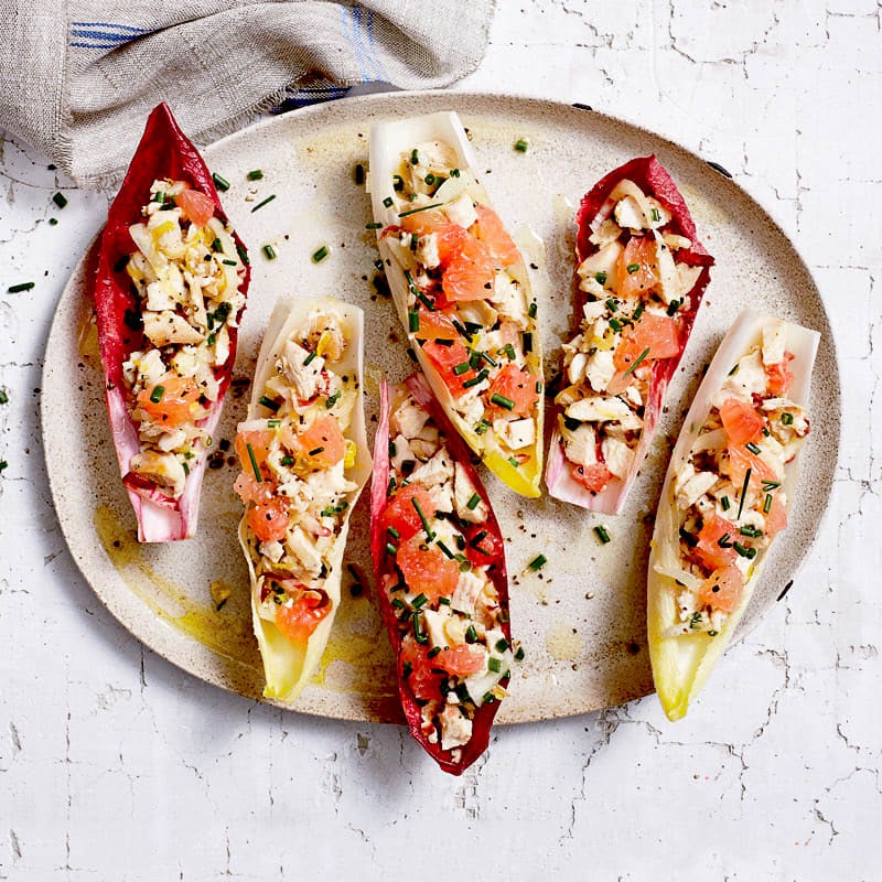 Photo of Endive Spears with Chicken Salad and Red Grapefruit by WW