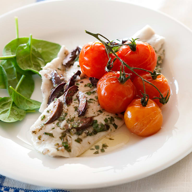 Photo of Roasted garlic snapper with tomatoes by WW