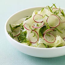 Photo de/du Salade de concombre et de melon marinés par WW