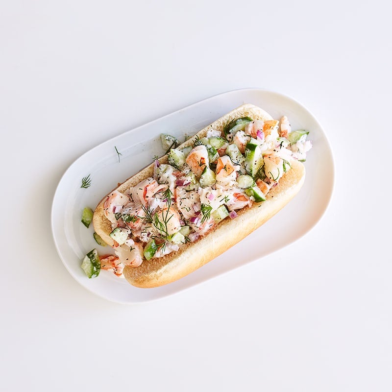 Photo of Shrimp Salad Sandwich with Cucumber & Dill by WW