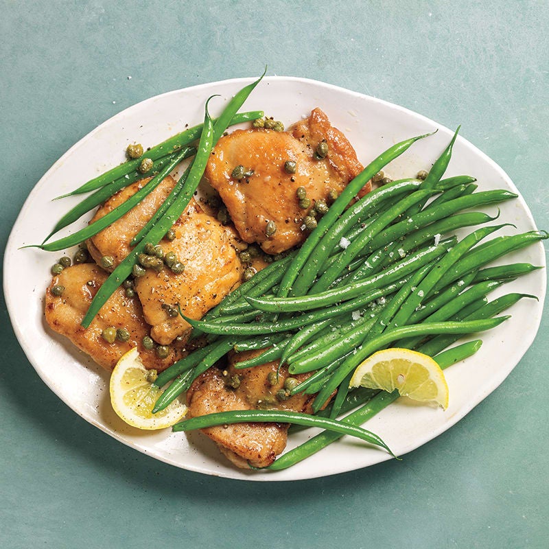 Photo of Sautéed chicken thighs with lemon & capers by WW