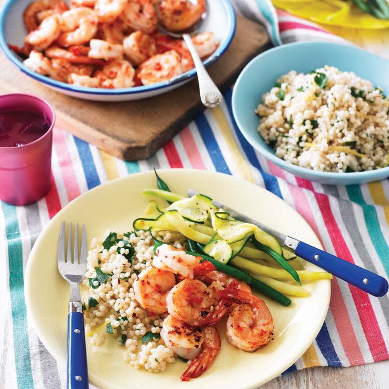 Photo of Garlic prawns and preserved lemon couscous by WW
