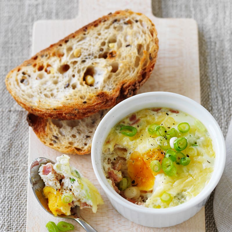 Photo of Baked Eggs with cheese and ham by WW