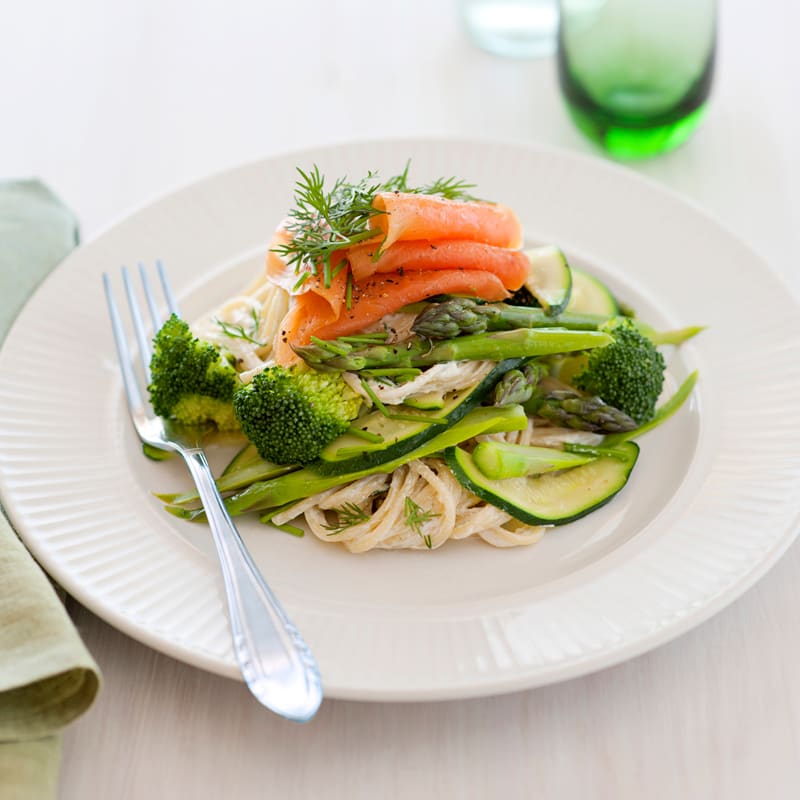 Photo of Spaghetti with ricotta and smoked salmon by WW