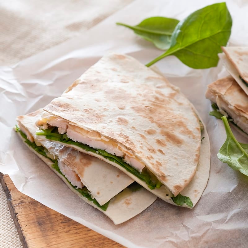 Photo of Smoked chicken and spinach quesadillas by WW