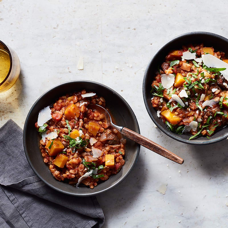 Photo of Slow cooker winter vegetable and farro stew by WW