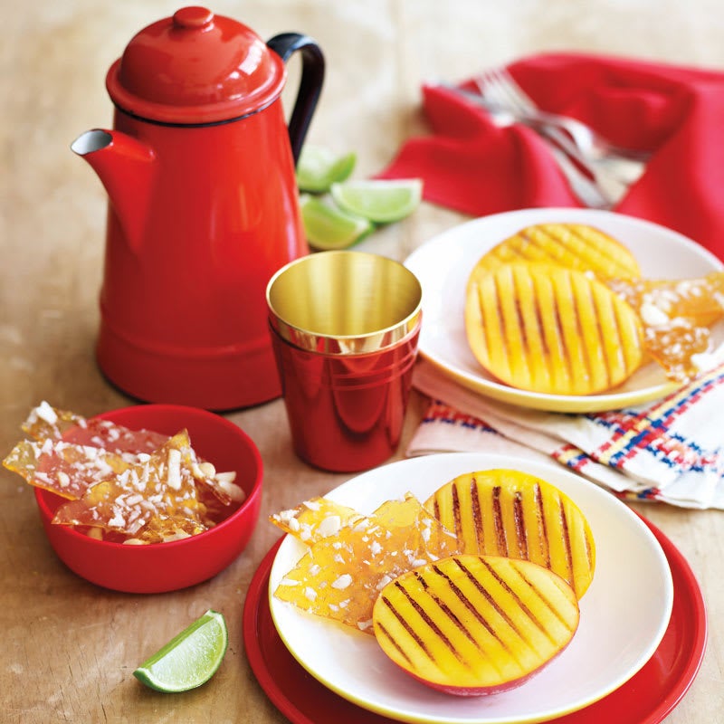 Photo of Barbecued mango with macadamia brittle by WW