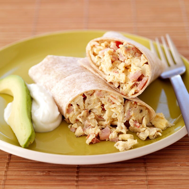 Photo of Egg and bacon breakfast burritos by WW