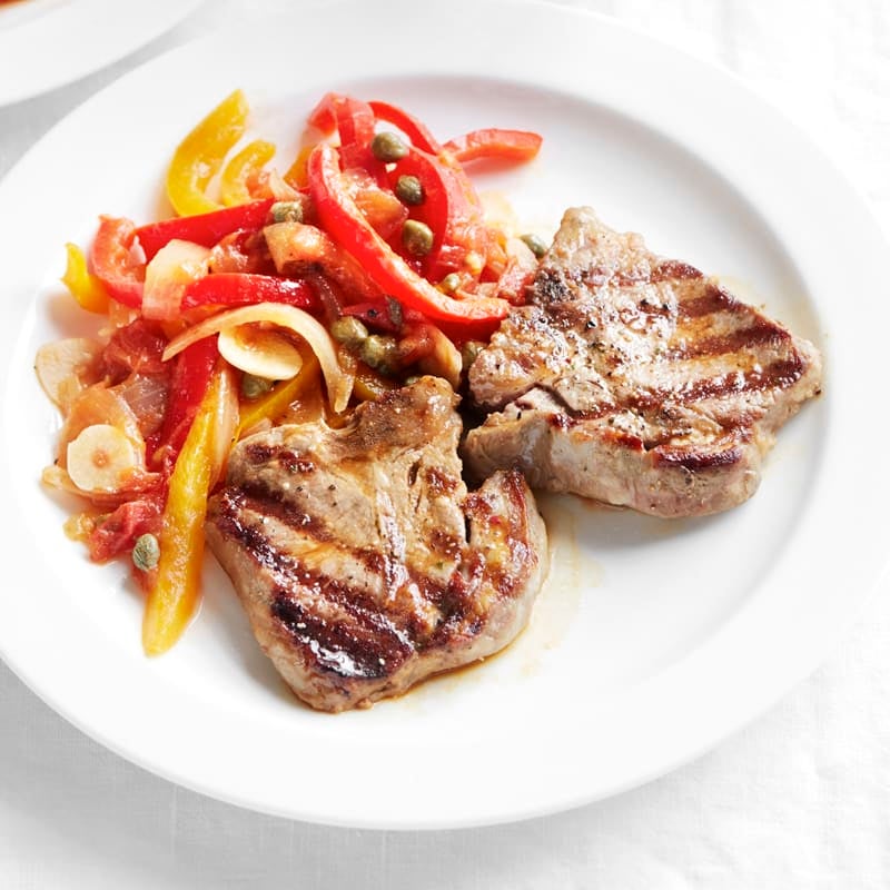 Photo of Grilled lamb chops with peperonata by WW