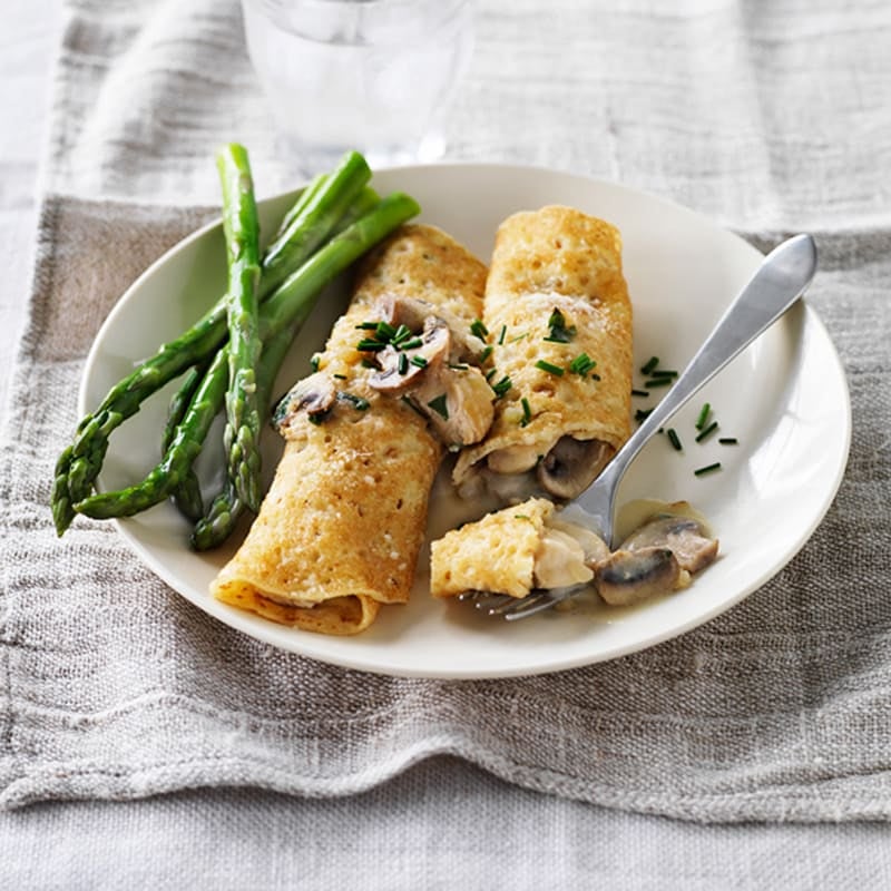 Photo of Chicken and mushroom baked crepes by WW