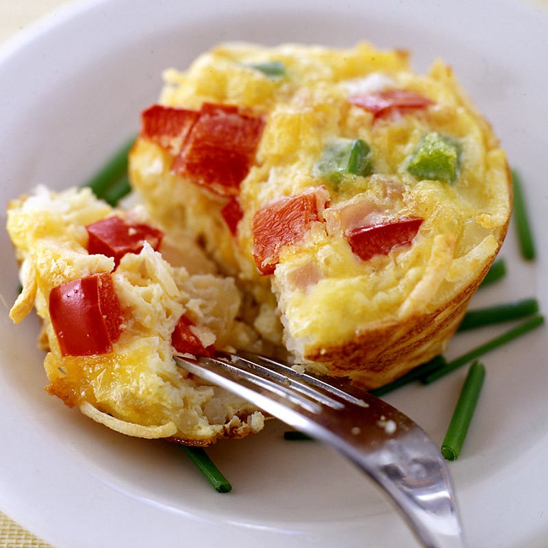 Photo of Individual ham, cheese, and veggie frittatas by WW