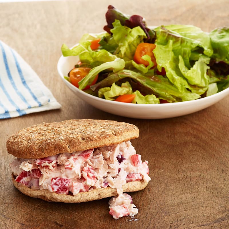 Photo of Tuna Fish Sandwich and Side Salad by WW