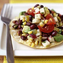 Photo of Mexican black bean salad tostada by WW