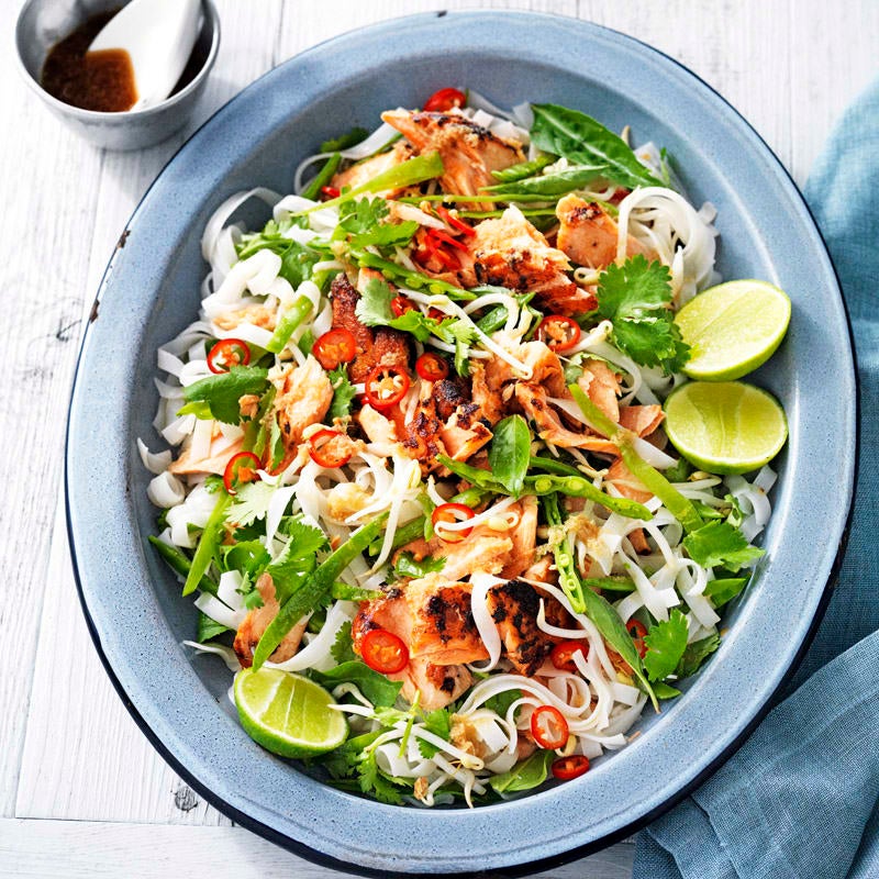 Photo of Ocean trout and rice noodle salad platter by WW