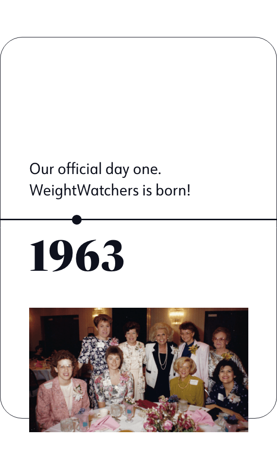 1963: Our official day one WeightWatchers is born!