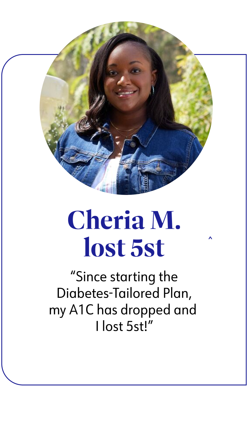 WW member Cheria lost 5st since starting the diabetes-tailored plan, my ATC has dropped and i lost 5st!