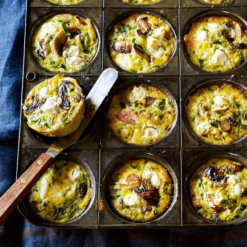 Photo of Mushroom and Canadian bacon frittatas by WW
