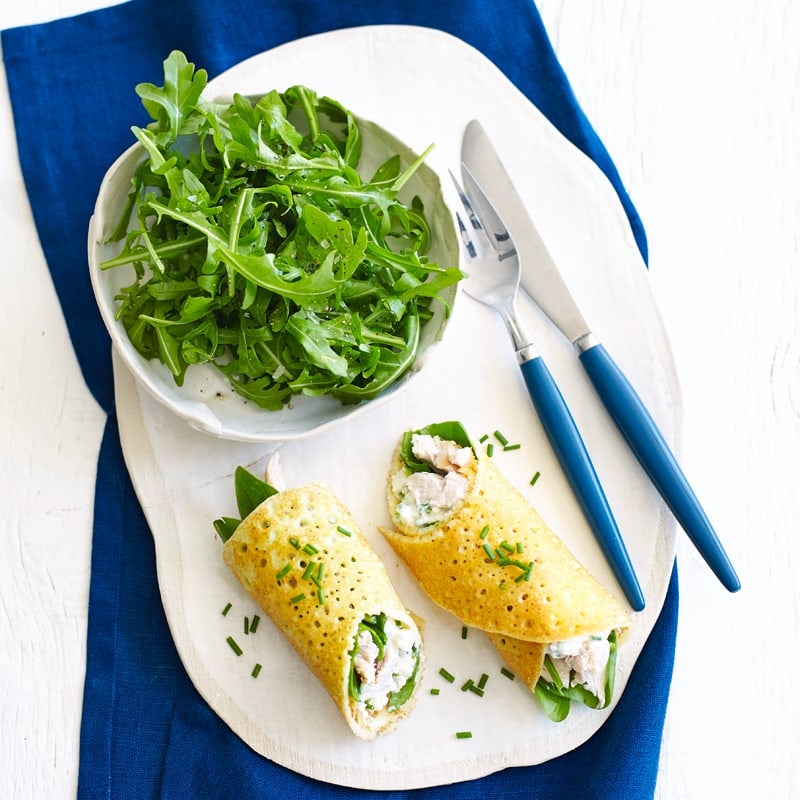 Photo of Chicken crepes with cottage cheese & chives by WW