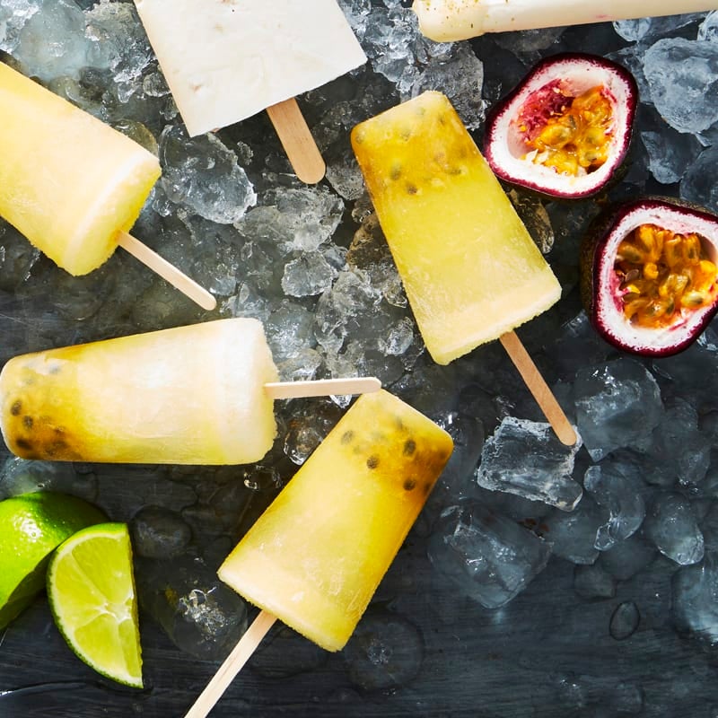 Photo of Sparkling pineapple passionfruit popsicles by WW