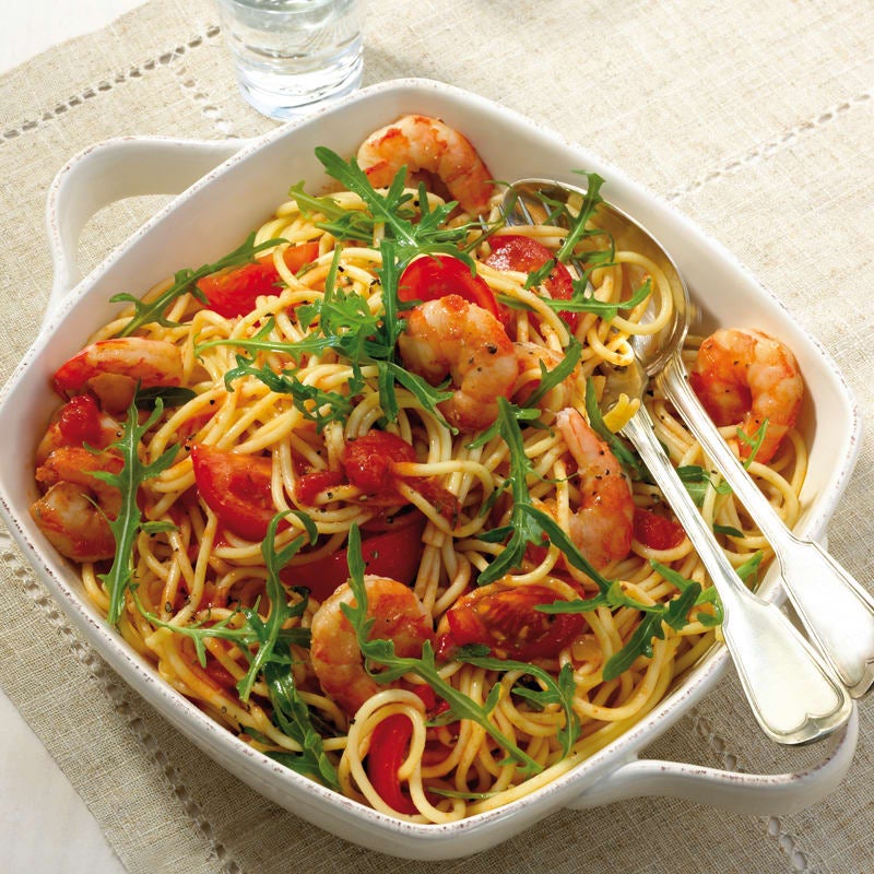 Foto Tomaten-Garnelen-Spaghetti von WW