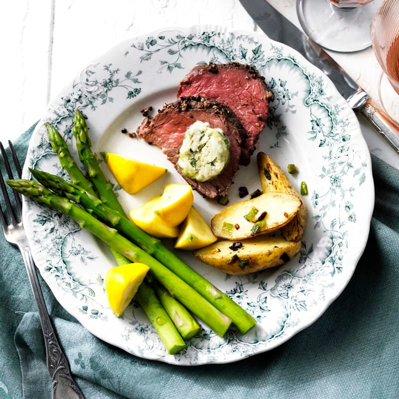 Photo of Beef fillet with blue cheese and chive butter by WW