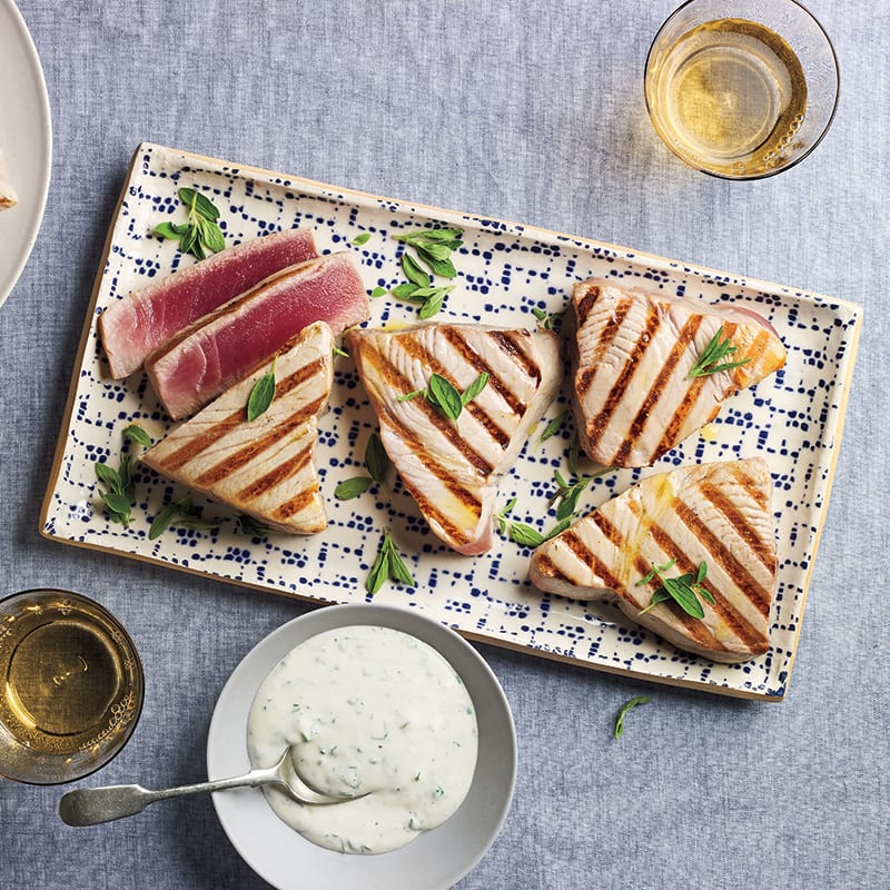 Photo of Grilled tuna with herbed mayonnaise by WW