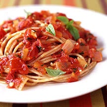 Foto van Spaghetti met tomaten-basilicumsaus door WW