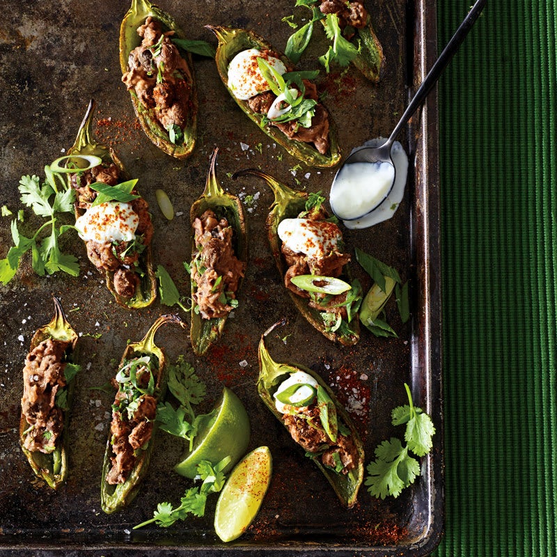 Photo of Broiled Jalapeño Poppers with Black Beans & Lime Cream by WW