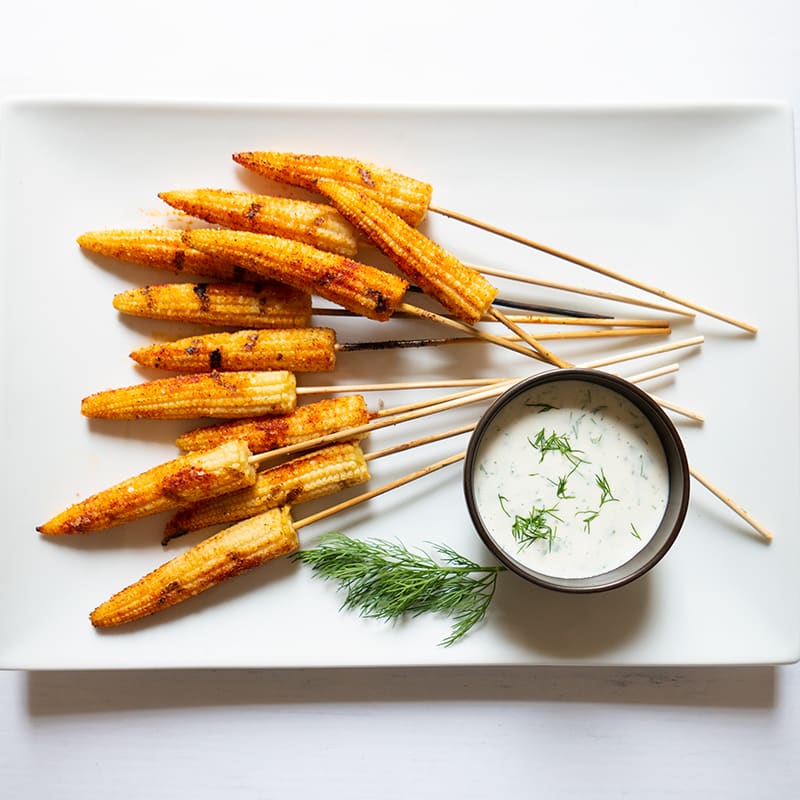 Photo of Grilled Baby Corn with Dilly Ranch by WW