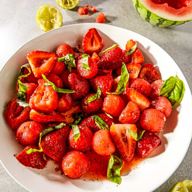 Strawberry fruit salad