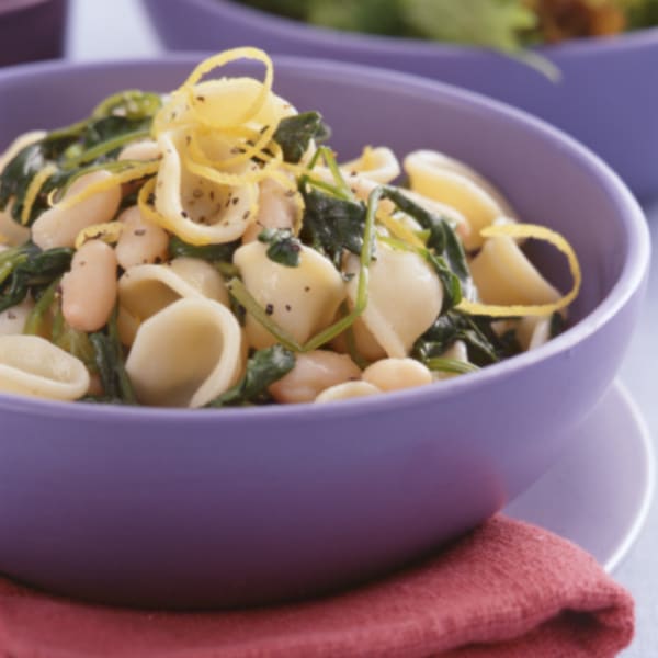 Photo of Sauteed Arugula and Beans over Orecchiette by WW