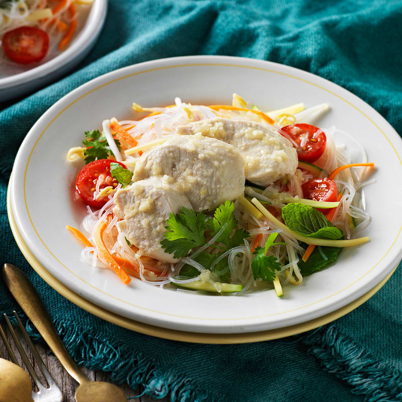 Photo of Coconut chicken and rice noodle salad by WW