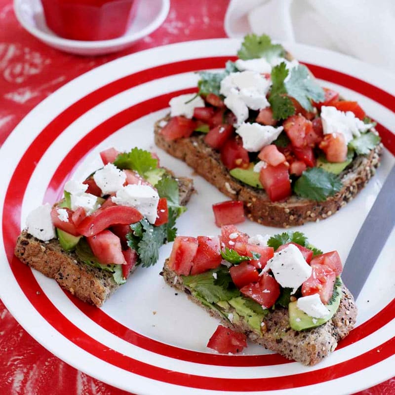 Photo of Wholegrain toast with avocado and tomato salsa by WW