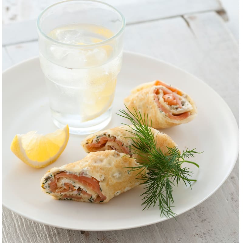 Photo of Smoked salmon and cream cheese crepes by WW